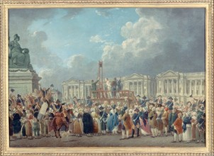 Capital execution, Place de la Revolution, c1793.