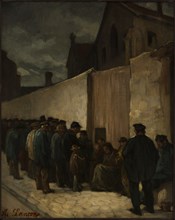 The Poor at the corner of rue de la Sante, in 1869.