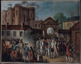Storming of the Bastille. Arrest of M. de Launay, July 14, 1789.