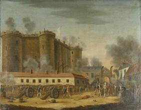 Storming of the Bastille. Arrest of M. de Launay, July 14, 1789.