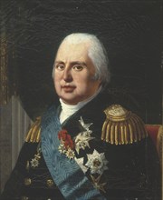Portrait of Louis XVIII (1755-1824), king of France, 1814.