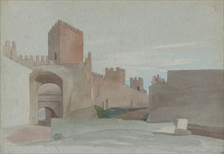 Porta San Lorenzo, Rome, mid-19th century.