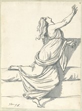 A Distraught Woman with Her Head Thrown Back, 1775/80.