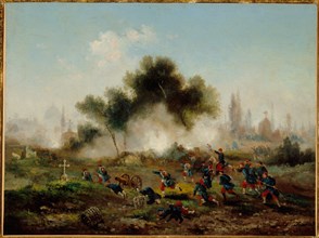 Assault on a cemetery by regular troops, May 1871, 1871.