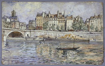 Quai de l'Hotel-de-Ville and Louis-Philippe bridge, 1899.