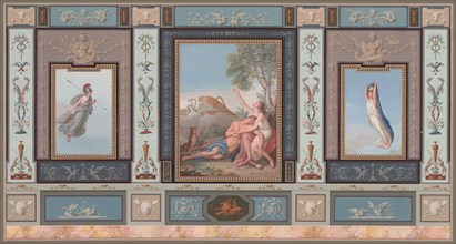 Elaborate Wall Decorations with Venus and Adonis, c. 1800.