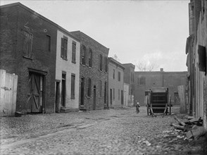 Alley Clearance. Slum Views, 1914