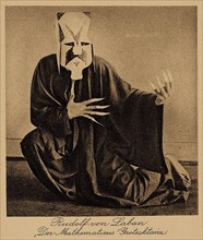 Rudolf von Laban as ?Mathematicus? (grotesque dance), 1915-1918. Private Collection.