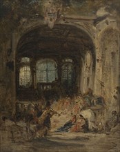 Fête dans un palais à Naples, c.1847.