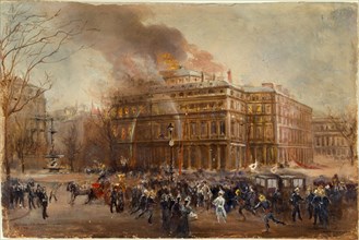 Fire at the Comedie-Francaise, March 8, 1900.