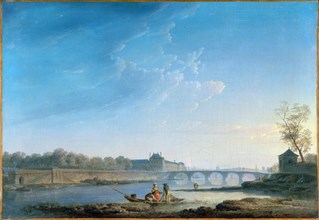 Quai des Tuileries, Pont-Royal, La Grenouillere, c1780.