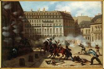 Capture of Chateau d'Eau, Place du Palais-Royal, February 24, 1848.