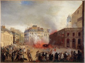 Capture of Chateau d'Eau, Place du Palais-Royal, February 24, 1848.