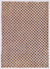 Sheet with overall crisscrossing pattern with large dots, 19th century.