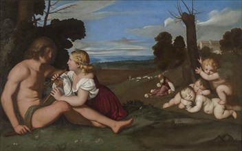 The Three Ages of Man (After Titian), ca 1681-1682. Creator: Sassoferrato (1609-1685).
