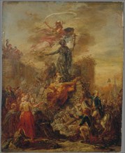 Allégorie de la Liberté sur les ruines de la Bastille, c1789.