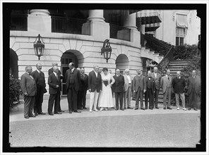 Wilson, Woodrow - group at White House, between 1910 and 1917.