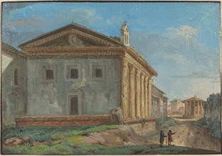 Tempio della Fortuna Virile with the Tempio di Vesta in the Distance.