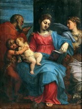 The Holy Family with Saint Margaret, ca. 1600. Creator: Carracci, Agostino (1557-1602).