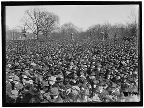 Crowd At U.S. Capitol, Washington, D.C., between 1910 and 1921.
