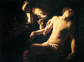 Saint Sebastian Tended by Saint Irene, 1620-1635 . Creator: Bigot, Trophime (1597-1650).