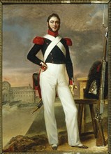Marin Burty, draper, in grenadier uniform, 1830.