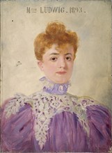 Jeanne Ludwig (1867-1898), member of the Comédie-Française, 1896.