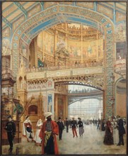 Central dome of the Machine Gallery at the 1889 World's Fair, 1890.