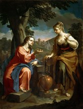 Christ and the Samaritan Woman, Early 18th cen. Creator: Trevisani, Francesco (1656-1746).