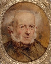 Portrait du peintre Jean-Baptiste Isabey, père de l'artiste, c1840.