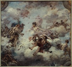 France welcoming Abundance, ceiling project for the Elysee Palace, c1907.