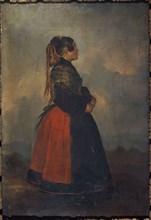 Portrait of a villager from the province of Avila, between 1801 and 1900.