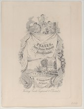Trade Card for Frazer, Army Printer, Stationer and Bookbinder, 19th century.