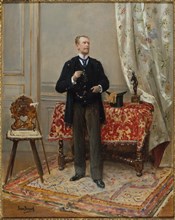 Portrait of Edmond Taigny (1828-1906), historian and collector, c1890.
