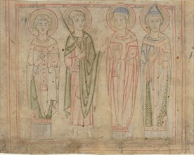 Saints Cyprian, Vitus, Stephen, and Cornelius, third quarter 12th century.