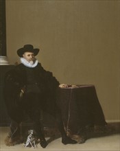 Portrait of man in a black velvet suit, between 1605 and 1657.