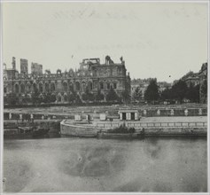 Panorama of the Hotel de Ville, 4th arrondissement, Paris, 1871.