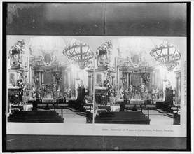 Interior of Warsaw Cathedral, Poland, Russia, between 1910 and 1920.