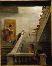 Le Ravitaillement des prisonniers à la prison de Saint-Lazare, c1794.