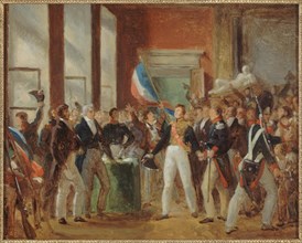 Louis-Philippe taking the oath at the Hotel de Ville, July 31, 1830, c1830.