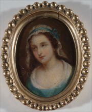 Portrait said to be of Charlotte Corday (1768-1793), between 1788 and 1798.