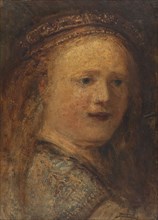 Etude de femme, copie d'après Rembrandt, 1853.