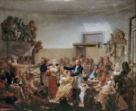 The consultation of Doctor Antoine Dubois (1756-1837), c1810.