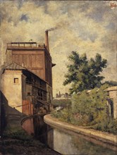 The Bievre, rue Croulebarbe (factory of the widow Lanier), 1885.