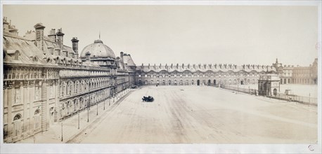 Courtyard of the Tuileries Palace, 1st arrondissement, Paris, 1868.