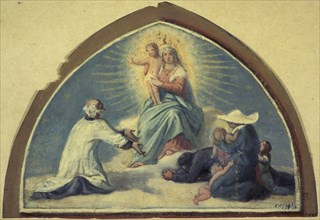 The Virgin presenting the Child Jesus to Saint Vincent de Paul, 1857.
