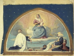 The Virgin presenting the Child Jesus to Saint Vincent de Paul, 1857.