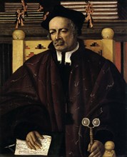 Portrait of the composer Gasparo de Alberti, 1547. Creator: Belli, Giuseppe (1520-after 1580).