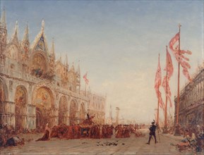 Venise, procession de la Saint-Georges, c.1870.