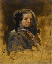 Portrait de jeune fille, between 1845 and 1848.